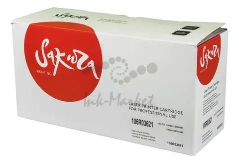 Картридж Sakura 106R03621 для XEROX, черный, 8500 к.