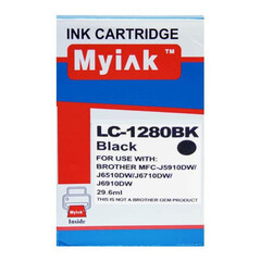 Картридж для Brother MFC-J5910, 6510, 6710 (LC1280XLBK) Black (29,6ml, Pigment) MyInk