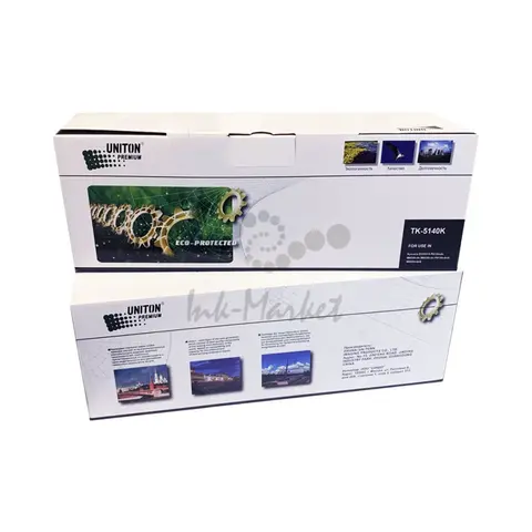 Совместимый тонер-картридж UNITON Premium TK-5140K для KYOCERA ECOSYS P6130, M6030, M6530 ч (7K) GREEN LINE (Eco Protected)