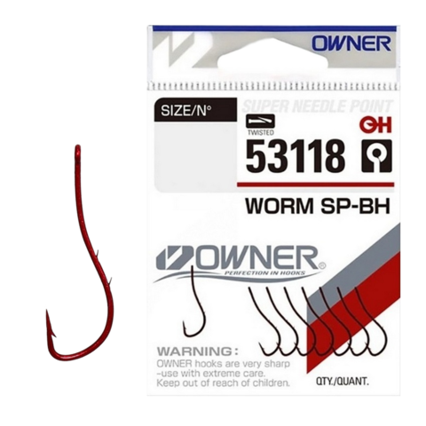 53118 №10 Крючки OWNER WORM SP-BH / продажа от 5 уп.