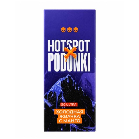 Жидкость HOTSPOT x PODONKI Resonance Salt 2.0% ULTRA 30 ml - Холодная Жвачка с Манго