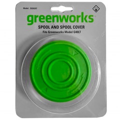 Комплект: Катушка для триммера с леской 1,65 мм и крышкой Greenworks, Арт, 2926207