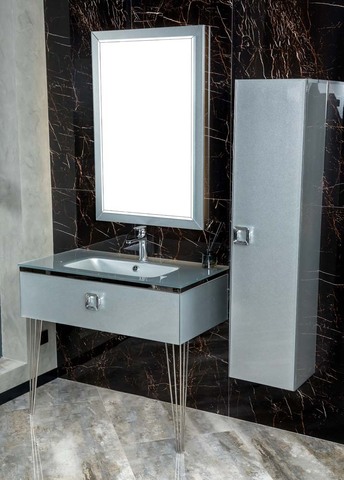 Boheme Lucido 852-100-SL Столешница, цвет: серебро