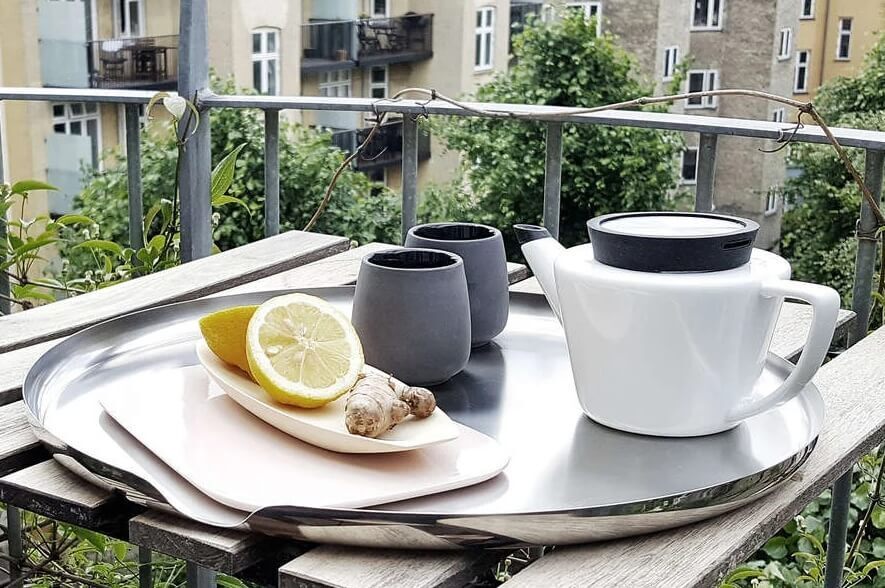 Чайный стакан Viva Scandinavia "Nicola" 60 мл, 2 шт., темно-серый