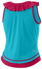 Футболка для девочки Wilson Competition Tank II G - scuba blue/love potion