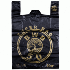 Майка "БМВ" ЧЕРНЫЙ 50кг 43*67 см "Эко" 18гр 750шт/15уп/50шт