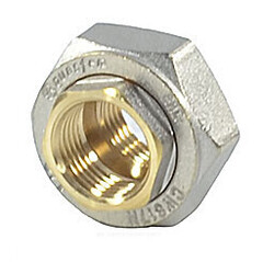 Соединитель латунь никель американка Ду 25 (1") прямой ВР/ВР 9012 ГОСТ 32585-2013 Aquasfera 9012-03
