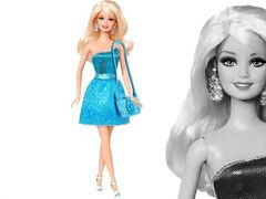 Кукла Барби "Блестящая Студия" (голубое платье)