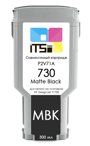 Картридж ITSinks для HP 730, P2V71A, Matte Black 300 мл HP DesignJet T1700dr PostScript, DesignJet T1700 PostScript, DesignJet T1700, DesignJet T1700dr
