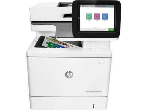 HP Color LaserJet Mgd MFP E57540dn Prntr (p/c/s, A4, 1200dpi, 38(38)ppm, 1,25GB(print),500MB(scan), HDD320Gb, 2trays 100+550, ADF100, Duplex, USB/GigEth, cart. 6KB&5K CMYp. inbox)