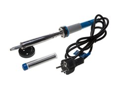 ЗУБР 100 Вт, в наборе: припой + подставка, 2к рукоятка, клин, керамический нагреватель, электропаяльник (55402-100)