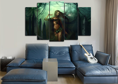 Модульная картина "Лесная нимфа"