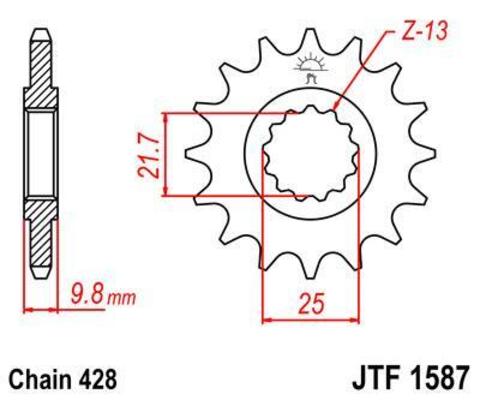 Звезда ведущая JTF1587 19