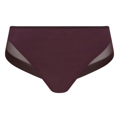 Трусы-слипы женские из микрофибры и тюля DIM 0A63-Какао