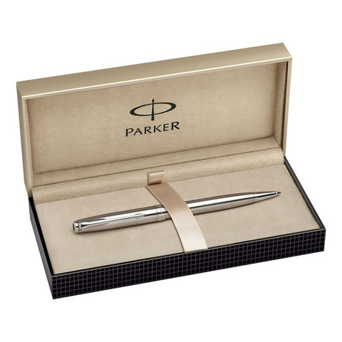 Parker Sonnet - Essential Stainless Steel CT, шариковая ручка, M, BL