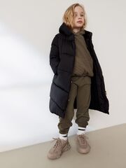 Куртка утепленная с капюшоном для девочки Next D38-574, Черный