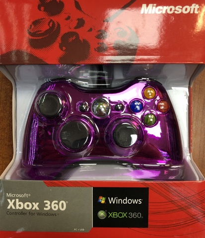 Проводной геймпад для Xbox 360/ПК (Chrome Purple)