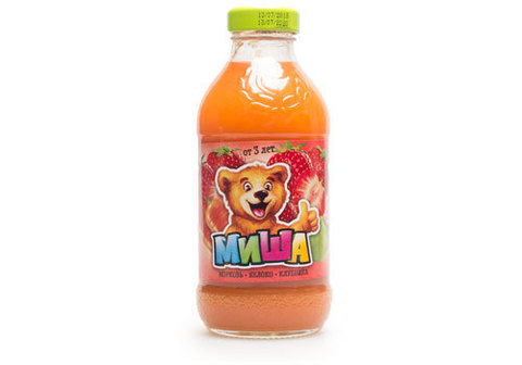 Нектар Морковь-яблоко-клубника, 330мл