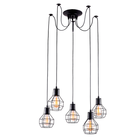 Люстра Arte Lamp Spider A1109SP-5BK