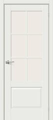 Дверь Прима-13.0.1 / Цвет White Matt / Стекло Magic Fog / Двери Браво