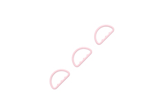 Полукольцо для бретели пыльно-розовое 20 мм (цв. 019), Arta-F