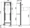 AlcaPlast A106/1120 Рама для поручней для инвалидов (высота монтажа 1,2 м)