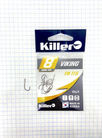 Крючок KILLER VIKING № 8 продажа от 10 шт.