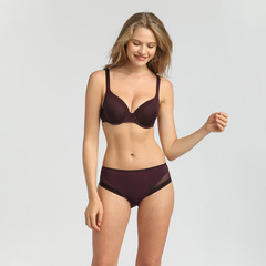 Трусы-слипы женские из микрофибры и тюля DIM 0A63-Какао