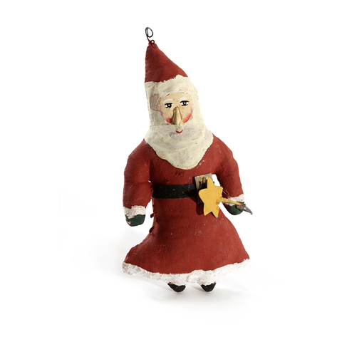 ЕЛОЧНАЯ ИГРУШКА CANVAS SANTA WITH STAR