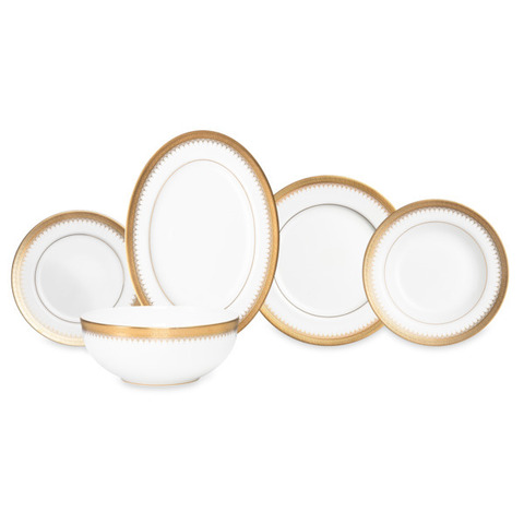 Сервиз столовый 20 предметов на 6 персон Narumi Золотая монета