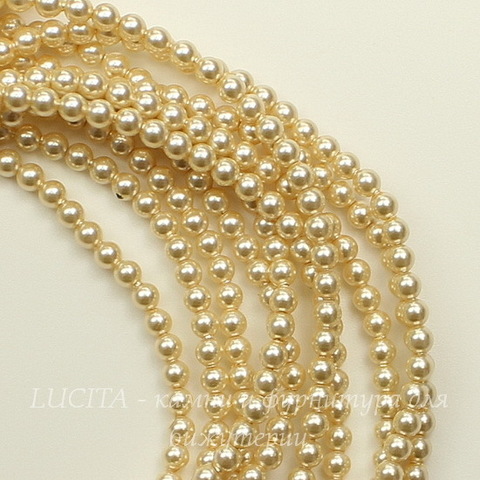 5810 Хрустальный жемчуг Сваровски Crystal Light Gold круглый 4 мм, 10 штук
