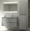 Cezares 54854 VAGUE База под раковину с двумя выдвижными ящиками  54854 Grigio lucido, 69x52x55