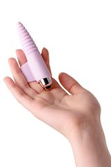 Нежно-розовая вибронасадка на палец для анальной стимуляции JOS NOVA
