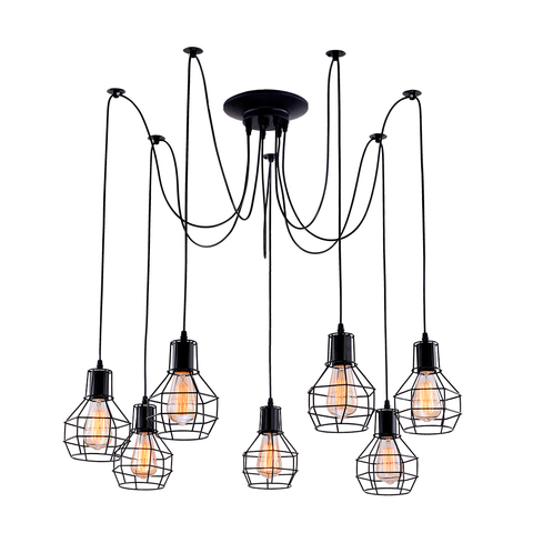 Люстра Arte Lamp Spider A1109SP-7BK