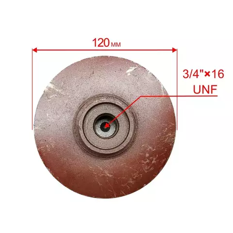 Крыльчатка помпы DDE  PN50/GP50  под коленвал d19 мм,резьба 3/4