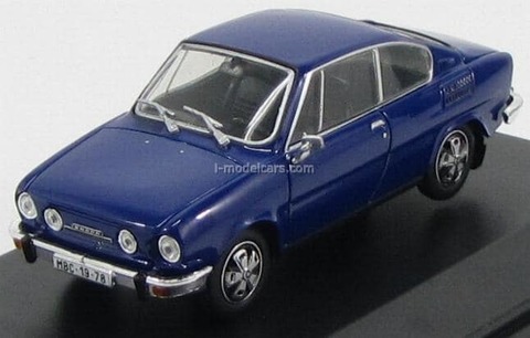 Skoda 110R Coupe 1978 Sapphire blue Abrex 1:43