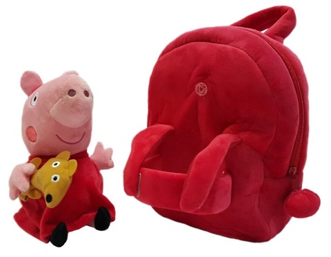 Свинки рюкзак детский с игрушкой