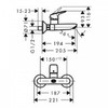 Смеситель для раковины настенного монтажа Hansgrohe Logis 71225000