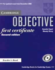 Objective First Certificate (Second Edition) Teacher's Book