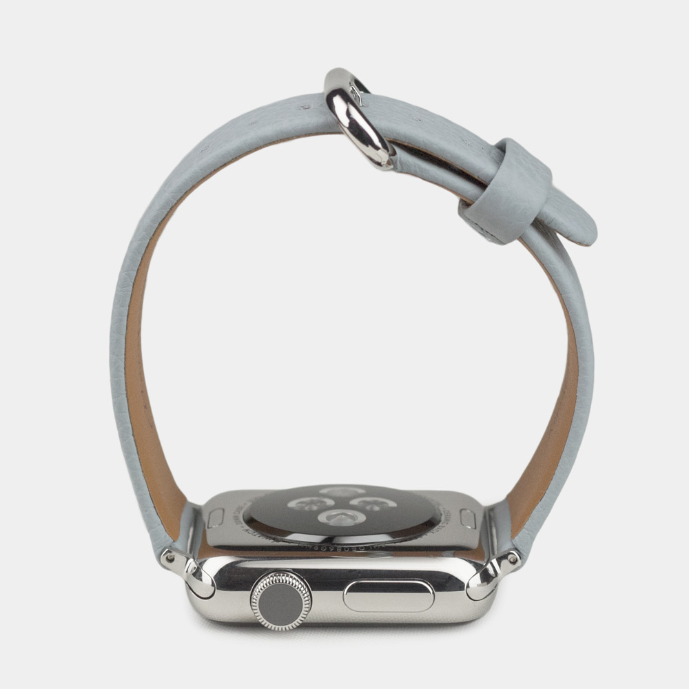 Ремешок для Apple Watch 42/44mm Classic из кожи теленка голубого цвета