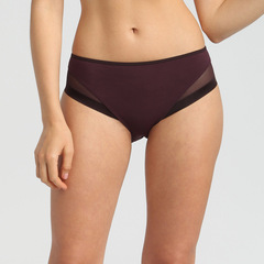 Трусы-слипы женские из микрофибры и тюля DIM 0A63-Какао