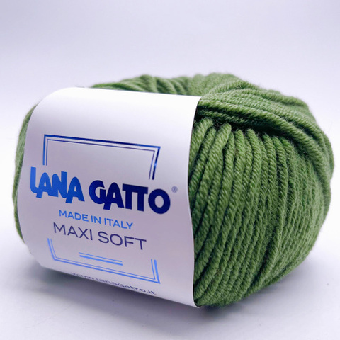 Пряжа Lana Gatto Maxi Soft 13278 хвоя