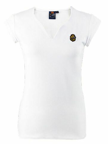 Женская теннисная футболка Monte-Carlo Country Club Patch T-Shirt - white
