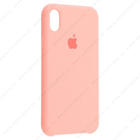 Накладка Silicone Case для Apple iPhone XR персиковый