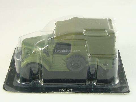 GAZ-69 khaki 1:43 DeAgostini Auto Legends USSR #11