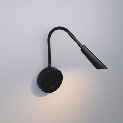 Настенный светодиодный светильник Elektrostandard Stem 40120/LED черный