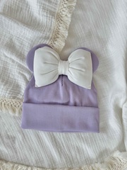 Шапка Минни, Лавандовый с белым бантом