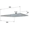 Remer 359SSXLVOX Верхний душ с шарнирным соединением 35 см, латунь состаренная