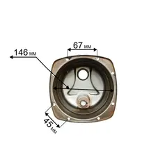 Корпус насоса водяного QUATTRO ELEMENTI A1000 Inox (крепёж 8 болтов) стальной (771-534-0011)