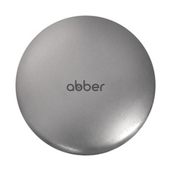 Накладка на слив для раковины ABBER AC0014MS серебряная матовая, керамика фото